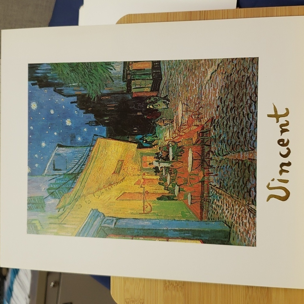 Café Terrace at Night Painting by Vincent van Gogh Art Print